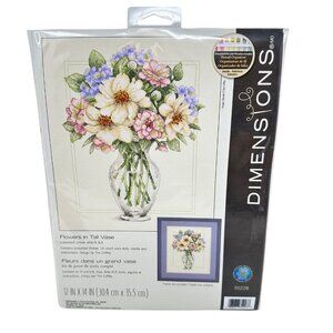 Dimensions Cross Stitch 35228 - Flowers In Tall Vase - New
